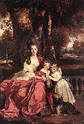 REYNOLDS, Sir Joshua Lady Elizabeth Delm and her Children oil painting picture wholesale